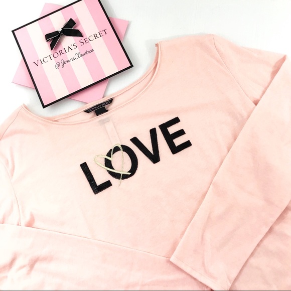 •Victoria’s Secret• Love Sequin Sleep shirt - Picture 2 of 2